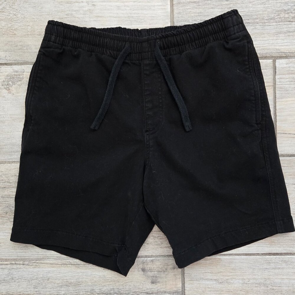 Men's Black Flat Front Shorts